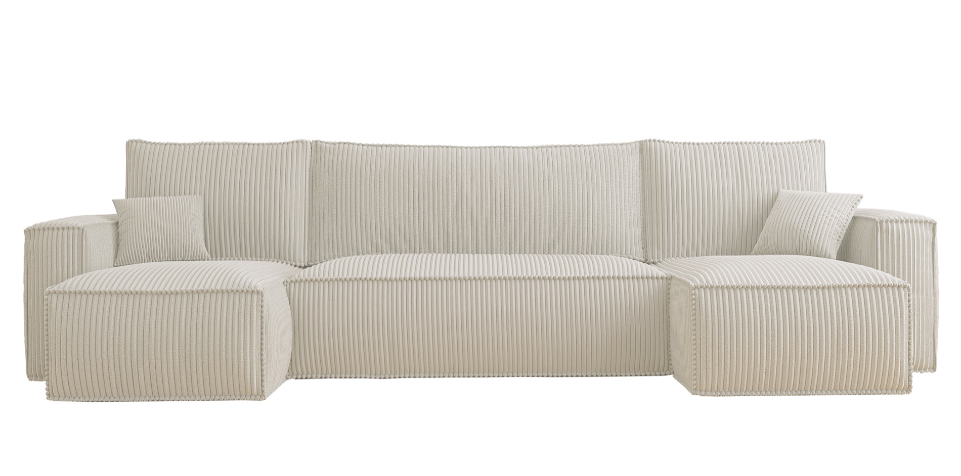 scarlo-u - Canapé velours côtelé Beige - Vue supplémentaire 1