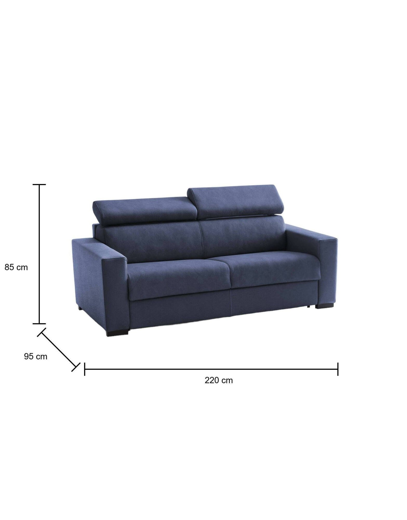 Canapé relax convertible Bleu - Vue supplémentaire 2