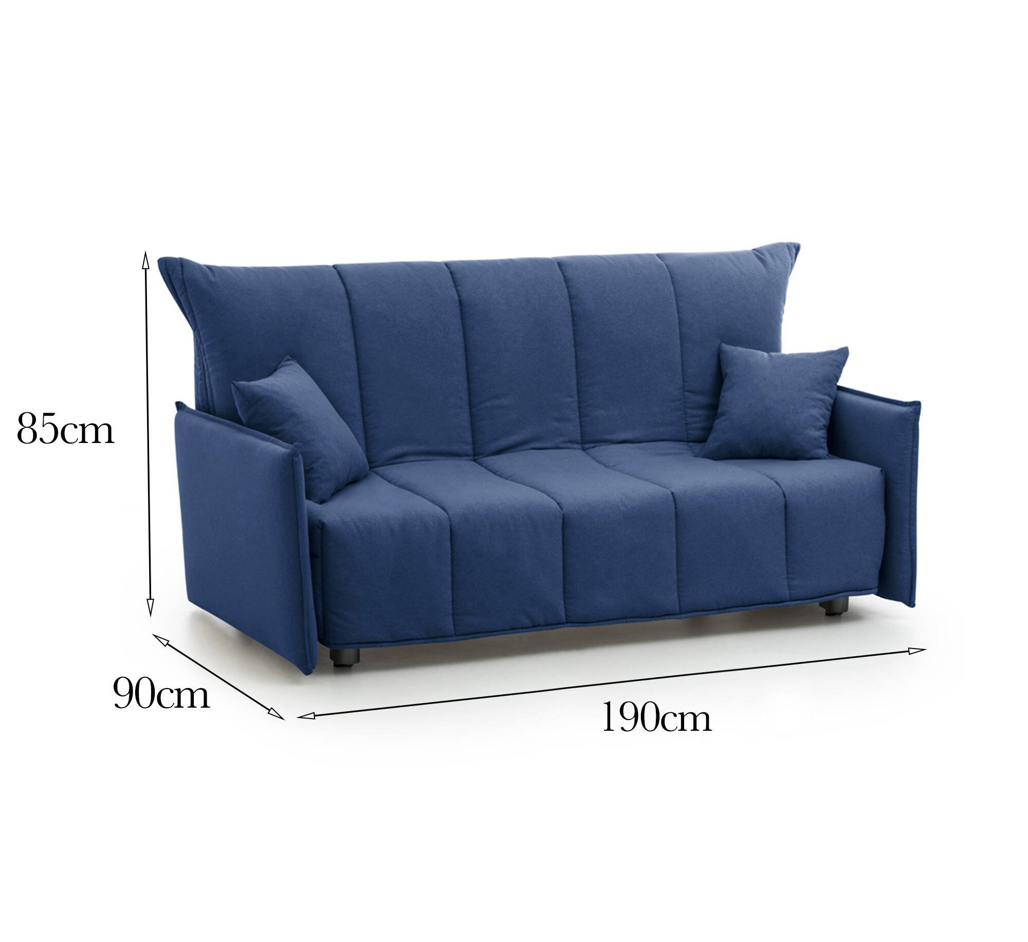 ardis - Canapé convertible Bleu - Vue supplémentaire 2