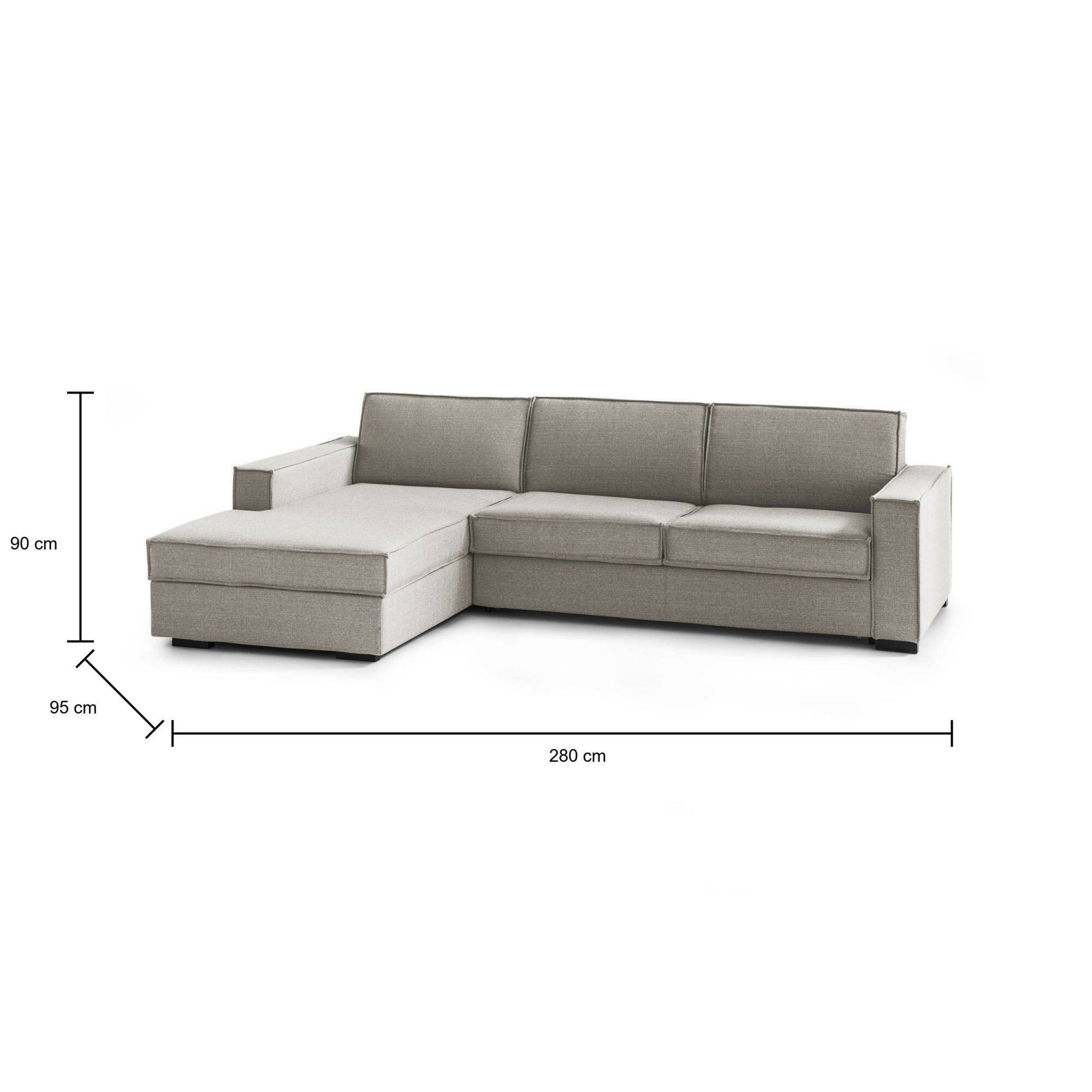 allaida - Canapé relax convertible Beige - Vue supplémentaire 2