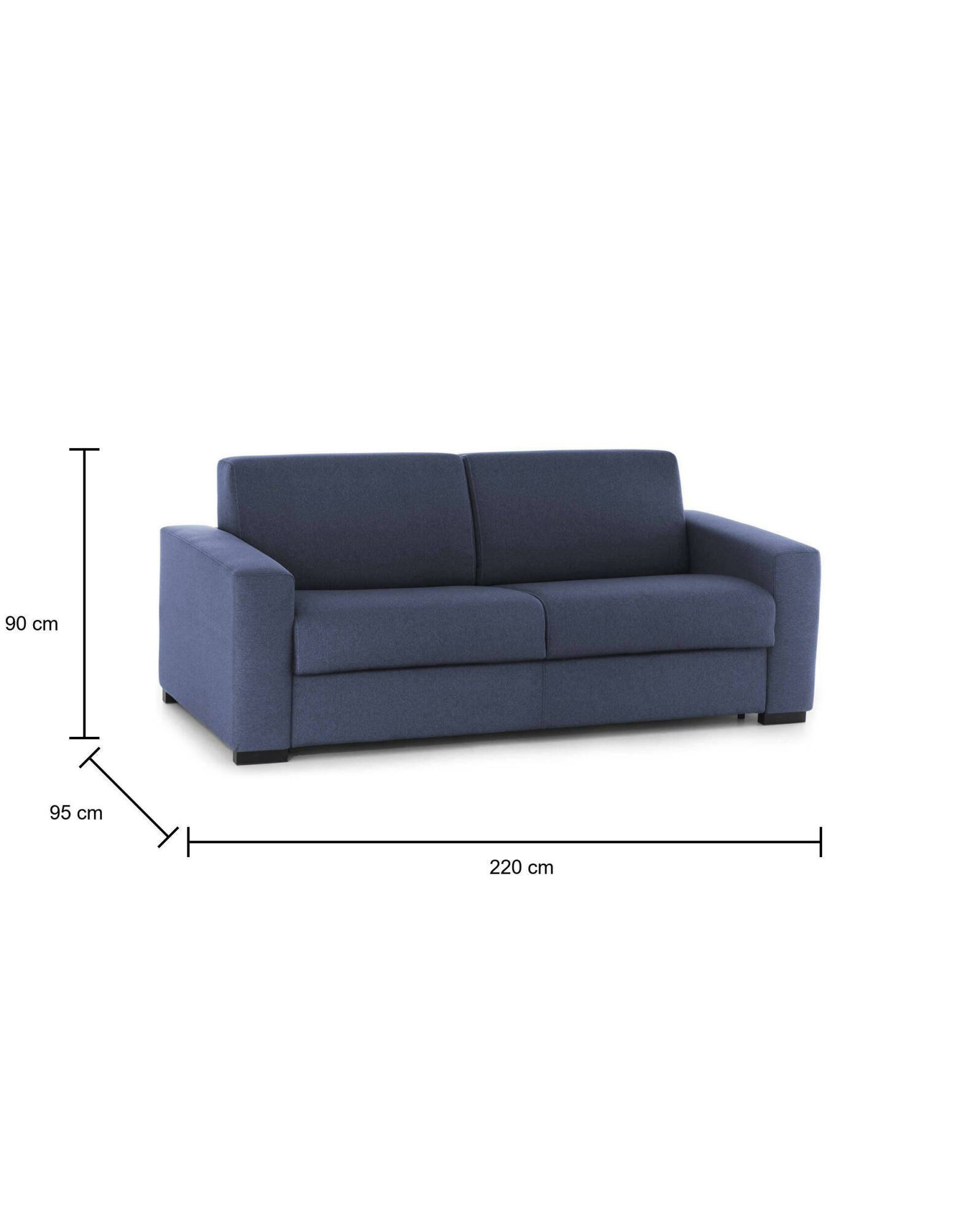 estia - Canapé convertible Bleu - Vue supplémentaire 2