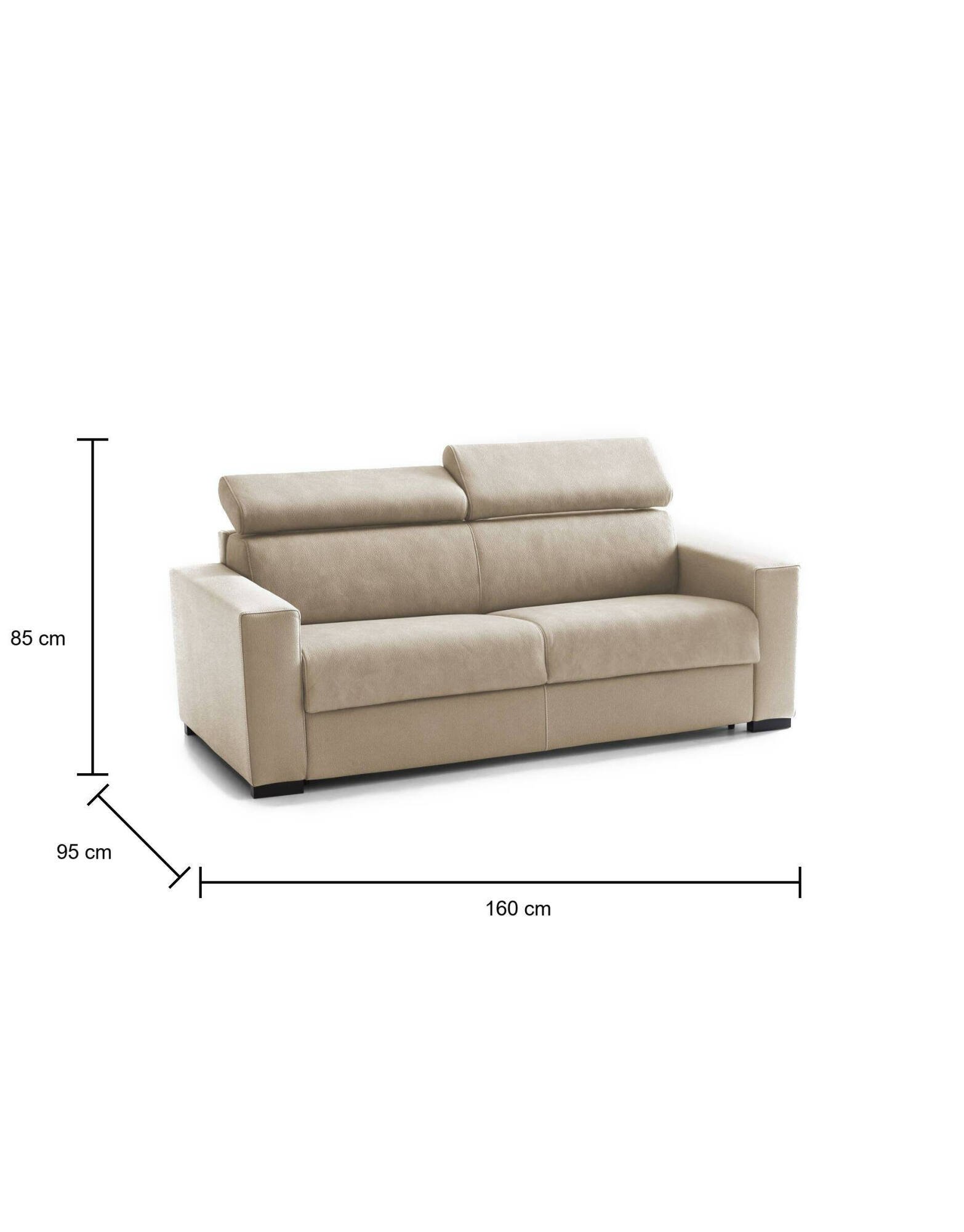 alinea - Canapé relax convertible Beige - Vue supplémentaire 2