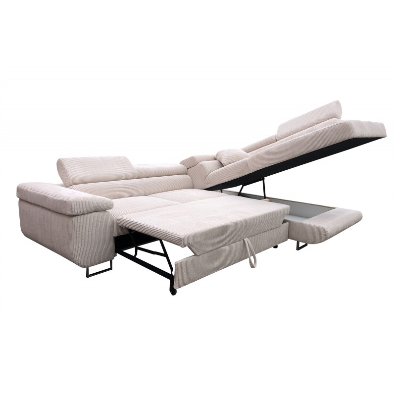 antoni - Canapé relax convertible Gris - Vue supplémentaire 2