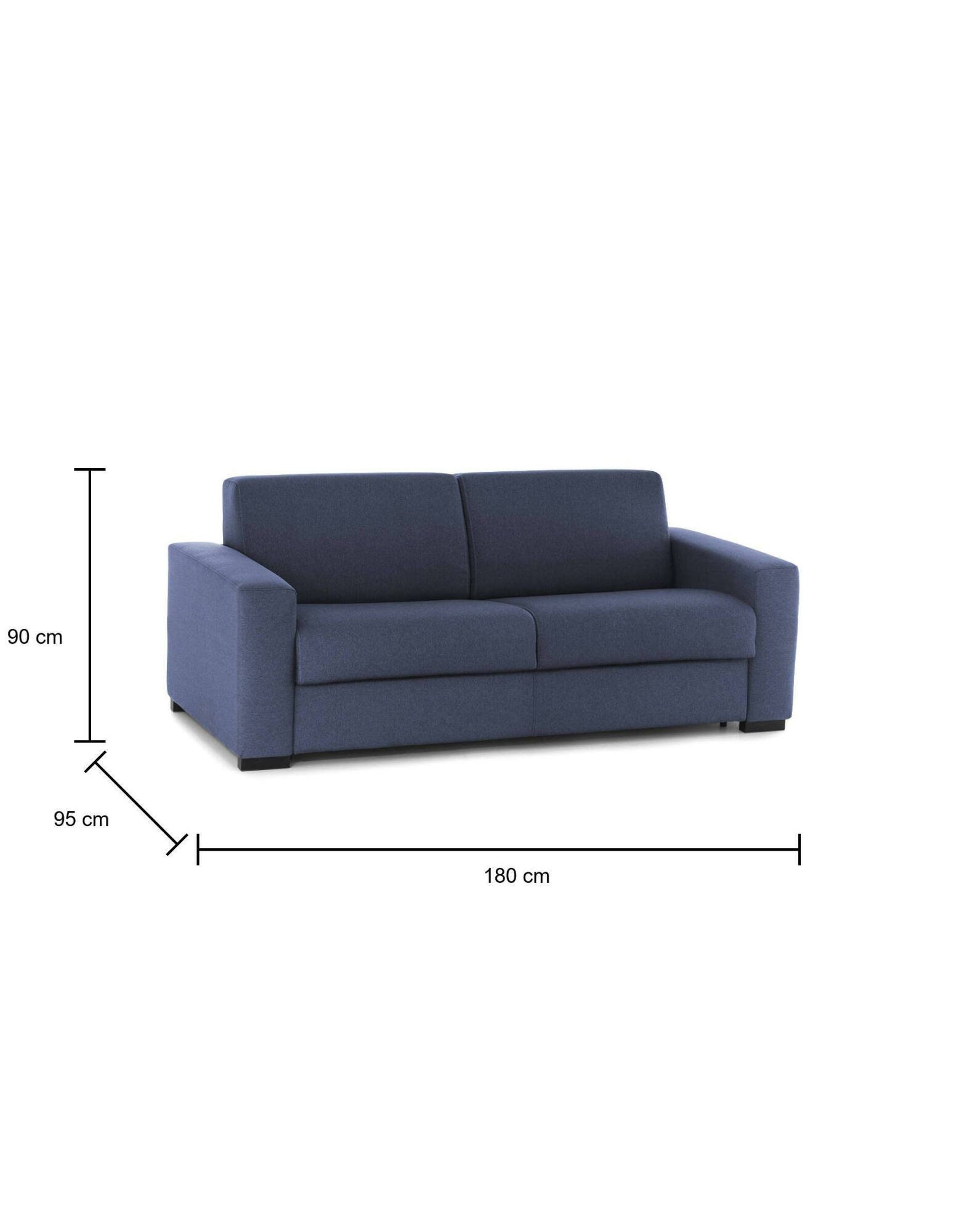 asimi - Canapé convertible Bleu - Vue supplémentaire 2
