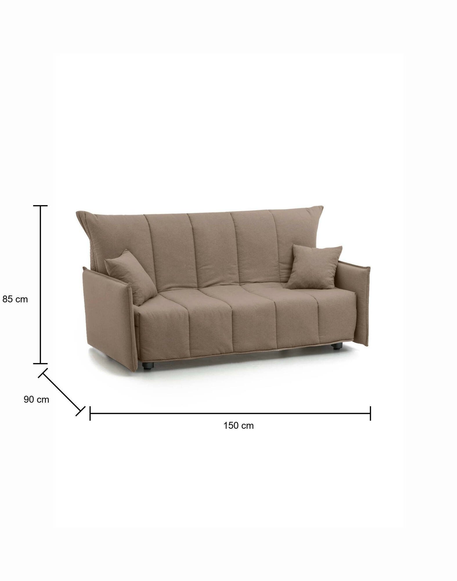 alaric - Canapé convertible Beige - Vue supplémentaire 2