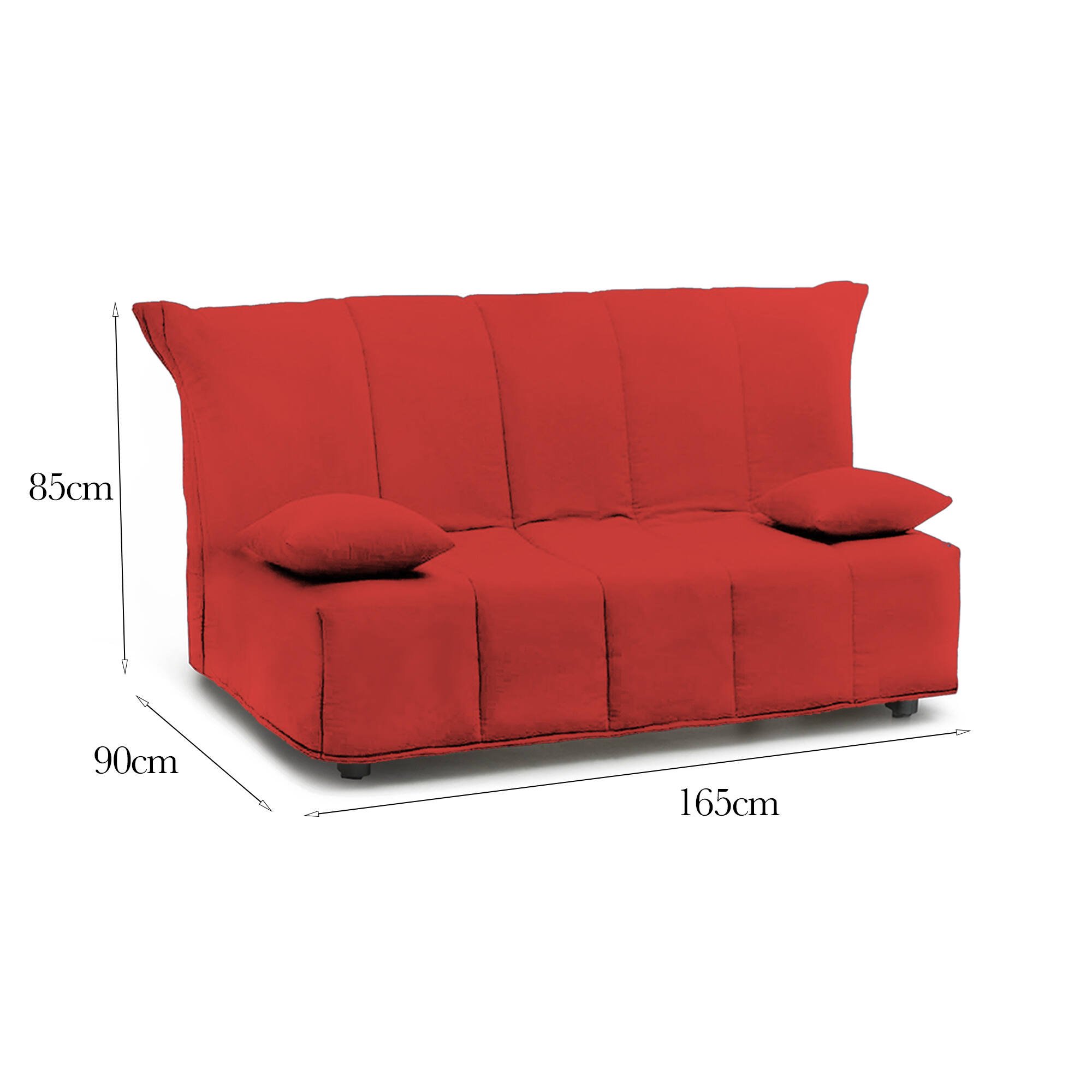 antal - Canapé convertible Rouge - Vue supplémentaire 2