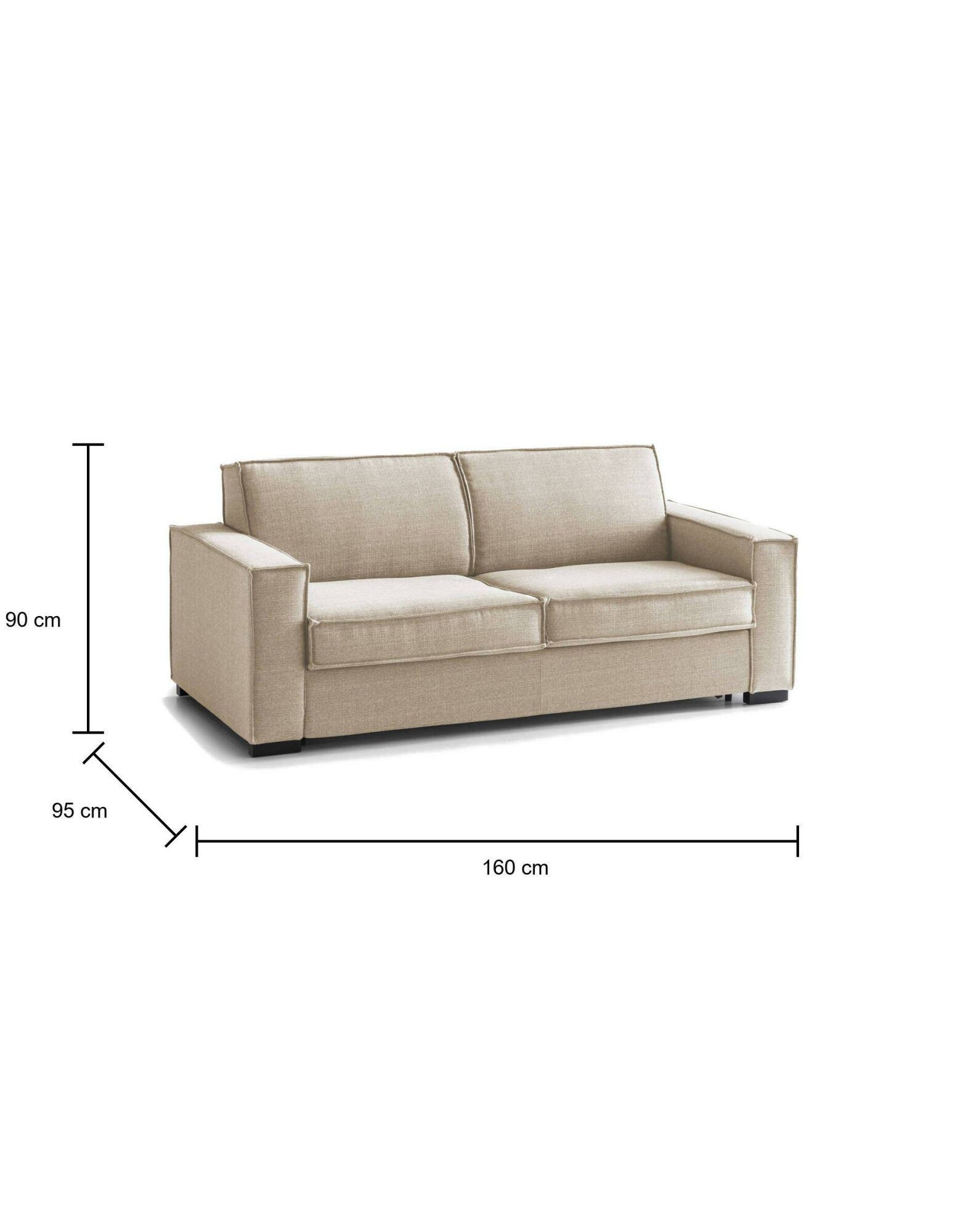 alk - Canapé convertible Beige - Vue supplémentaire 2