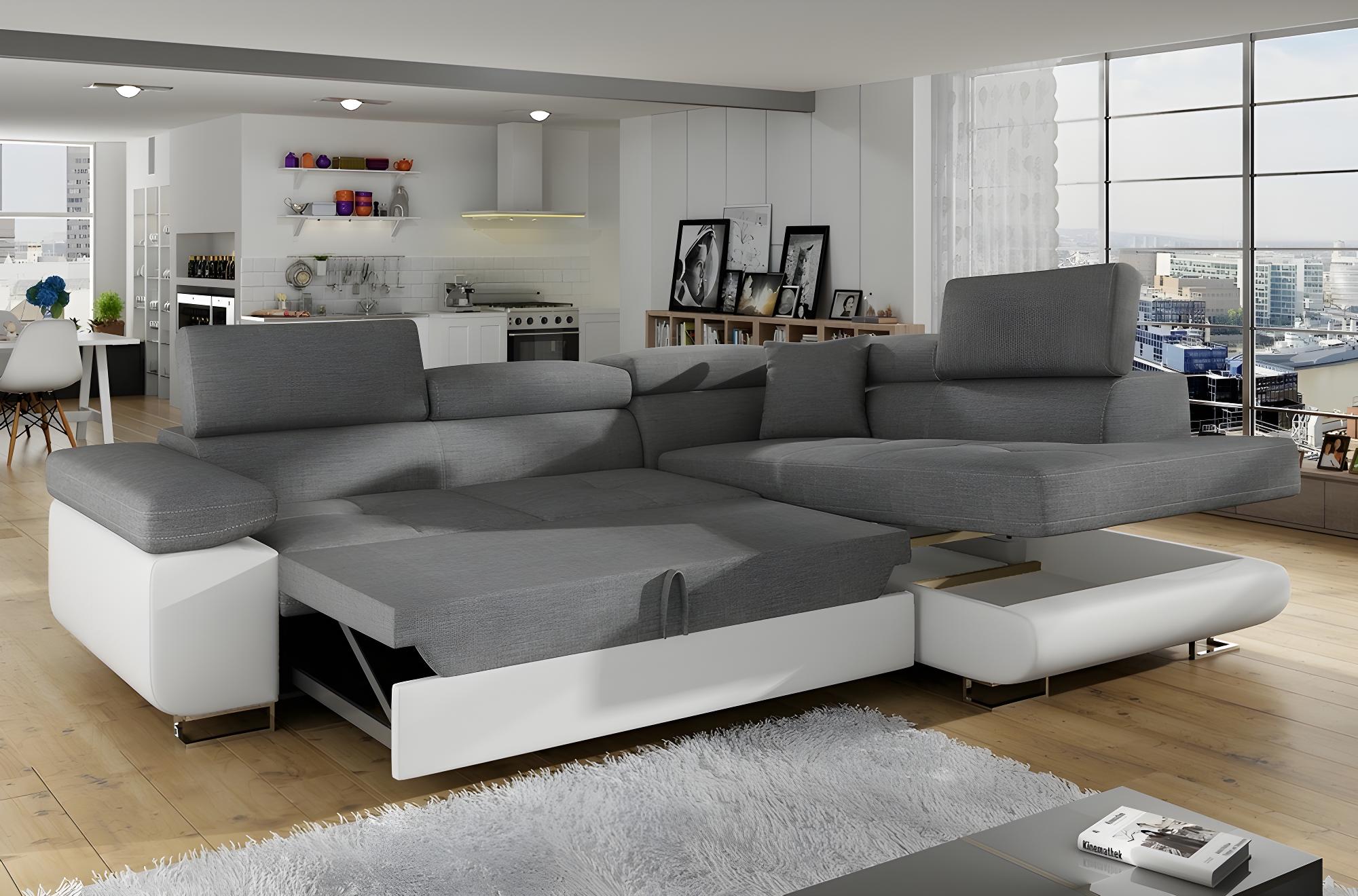 annecy - Canapé relax convertible Gris - Vue supplémentaire 2