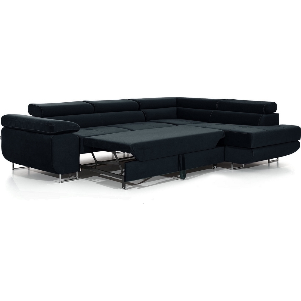 annecy - Canapé relax convertible Noir - Vue supplémentaire 2