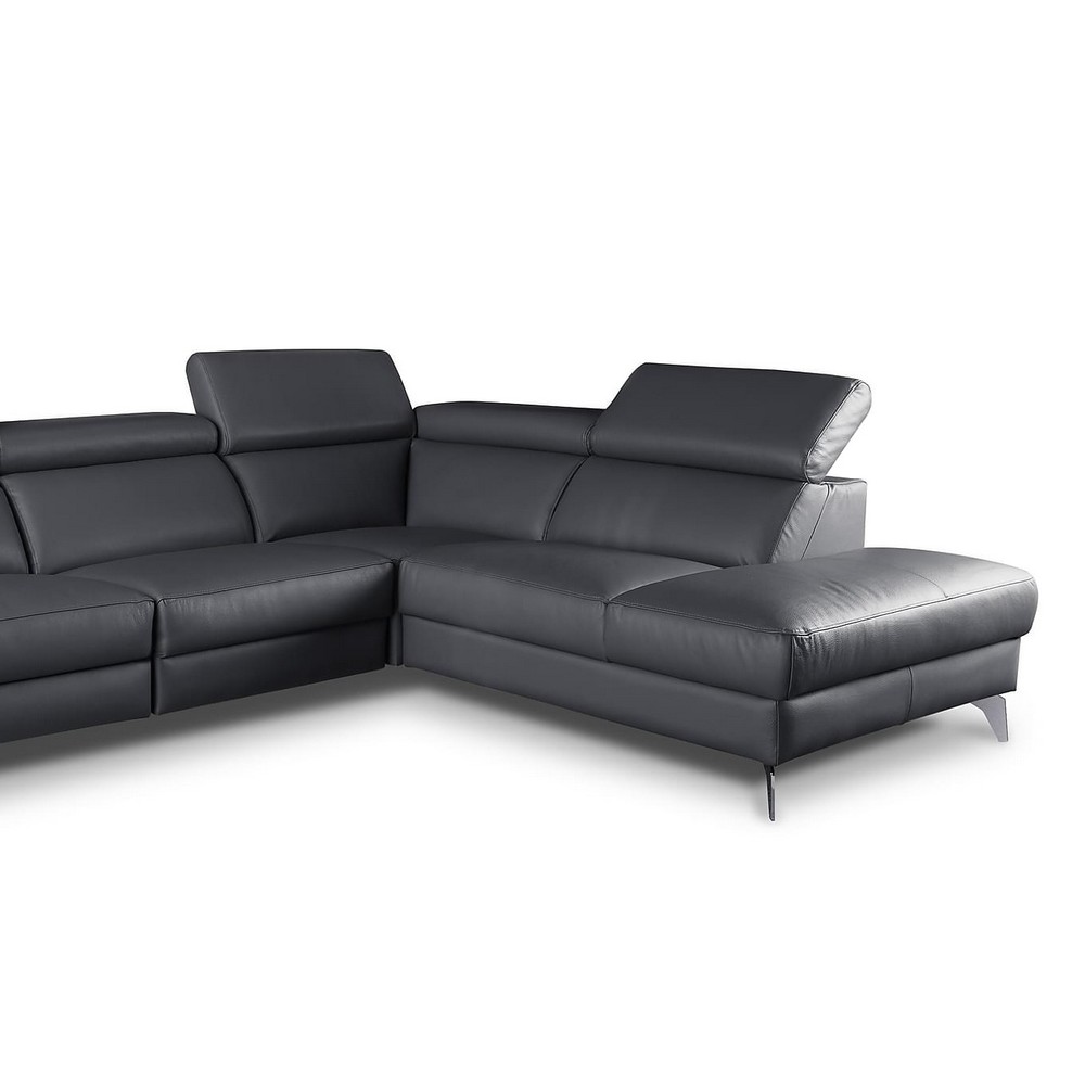 kasini - Canapé cuir Noir - Vue supplémentaire 2