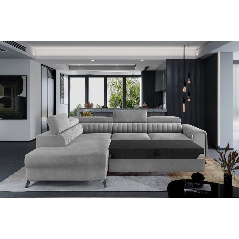 larry - Canapé relax convertible Gris - Vue supplémentaire 2