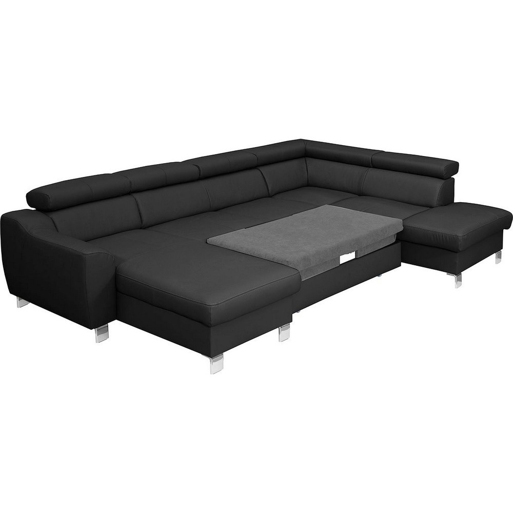 aston - Canapé cuir Noir - Vue supplémentaire 2