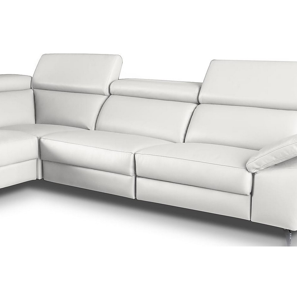 kasini - Canapé cuir Blanc - Vue supplémentaire 2