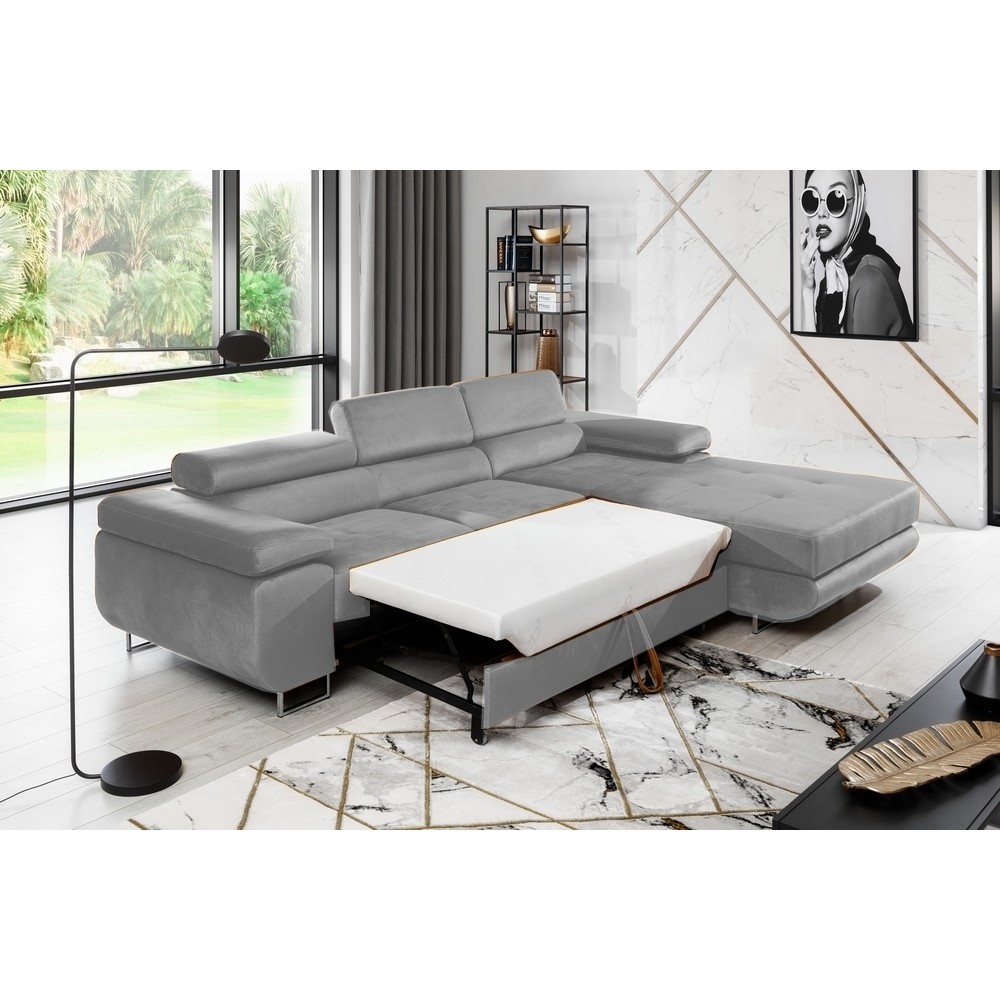 armel - Canapé relax convertible Gris - Vue supplémentaire 2