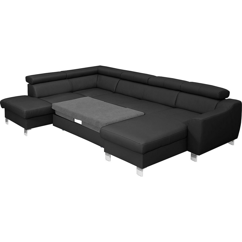 aston - Canapé cuir Noir - Vue supplémentaire 2