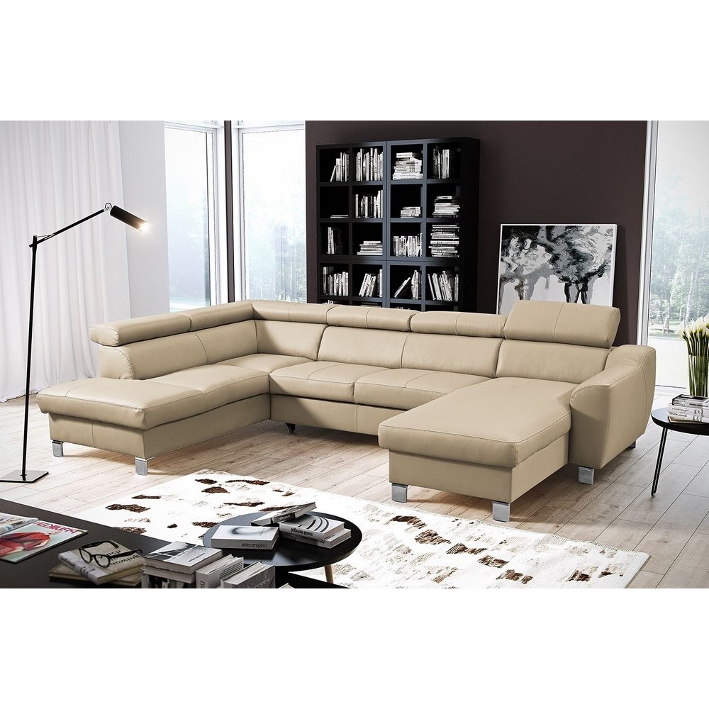 aston - Canapé cuir Beige