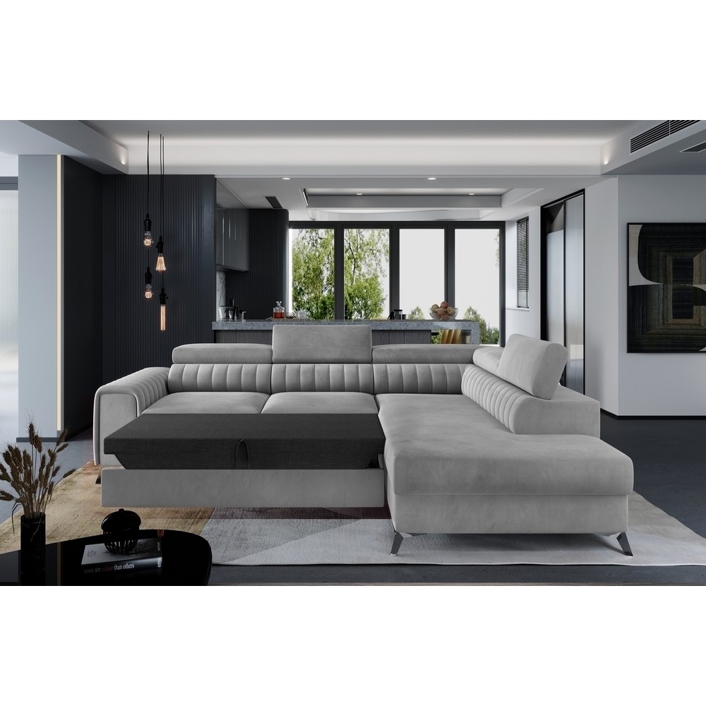 larry - Canapé relax convertible Gris - Vue supplémentaire 2