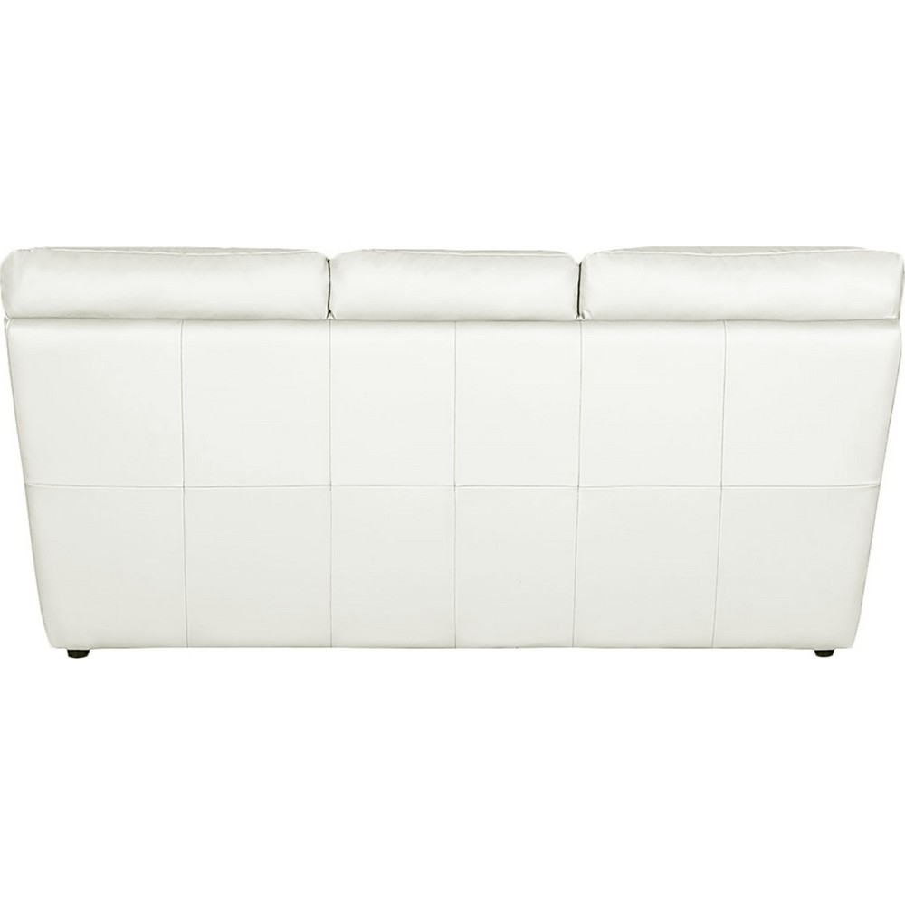 osatis - Canapé cuir Blanc - Vue supplémentaire 2