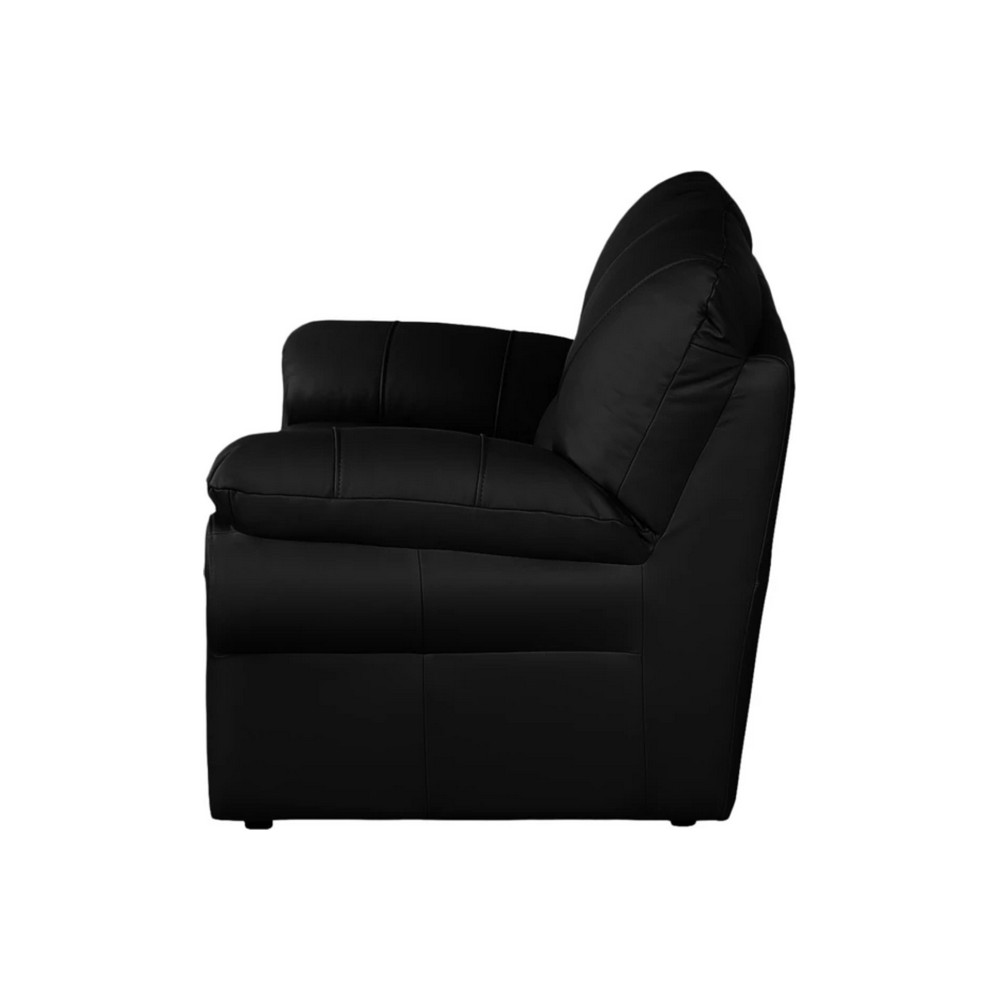 osatis - Canapé cuir Noir - Vue supplémentaire 2