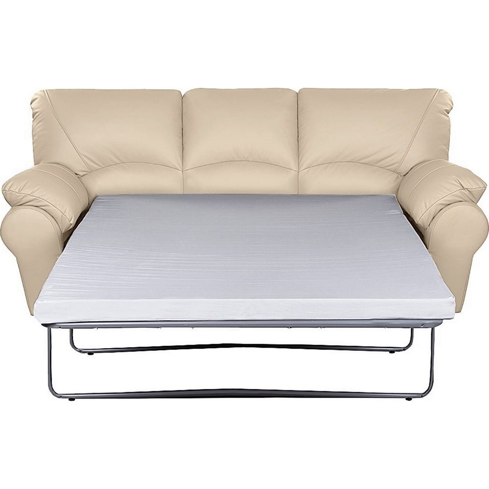 osiris - Canapé cuir Beige - Vue supplémentaire 2