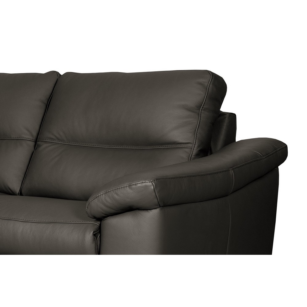 hambourg - Canapé cuir Marron - Vue supplémentaire 2