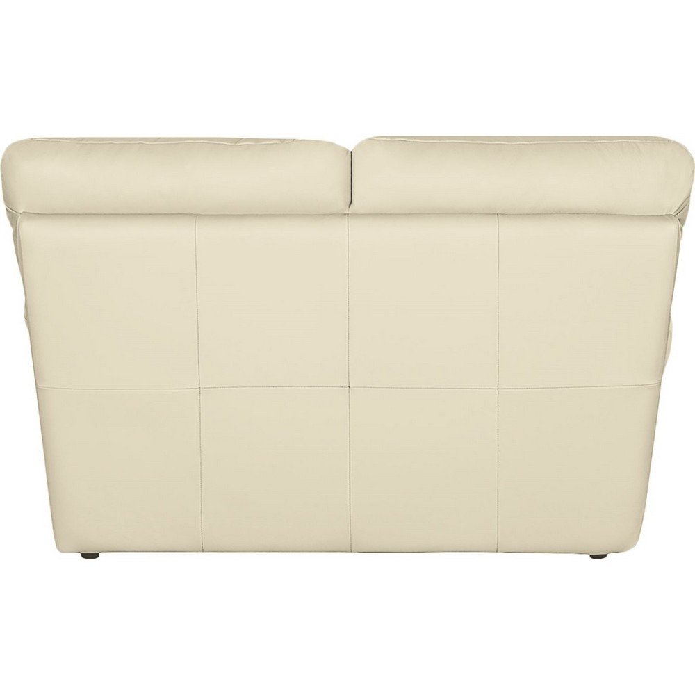 osatis - Canapé cuir Beige - Vue supplémentaire 2