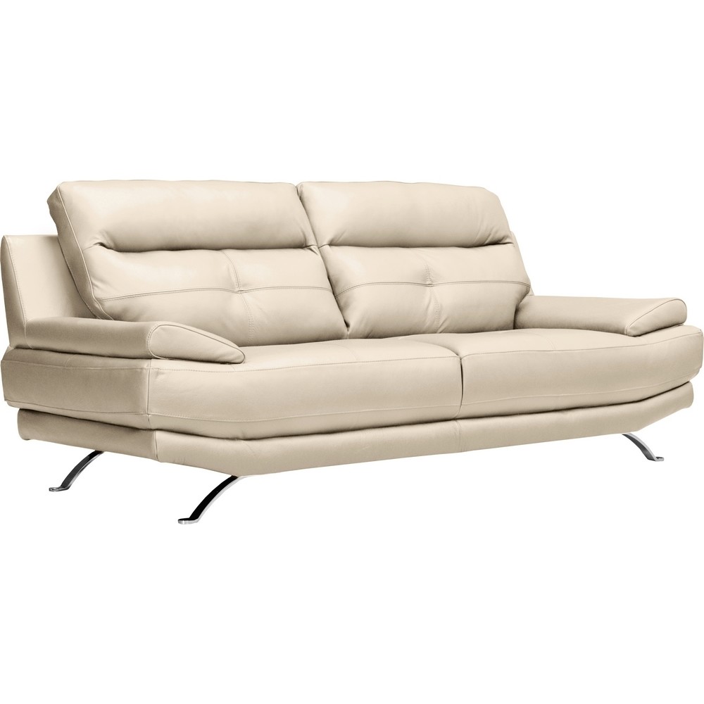 derek - Canapé cuir Beige - Vue supplémentaire 2