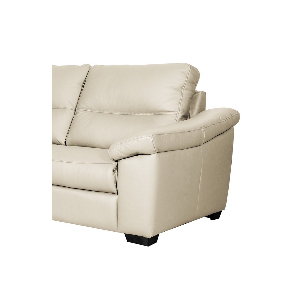 hambourg - Canapé cuir Blanc - Vue supplémentaire 2