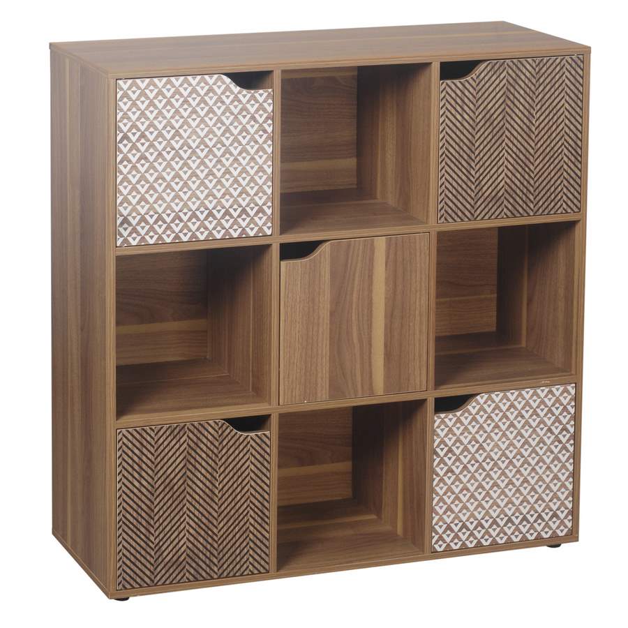 WeHome Librería 9 cubos con puertas