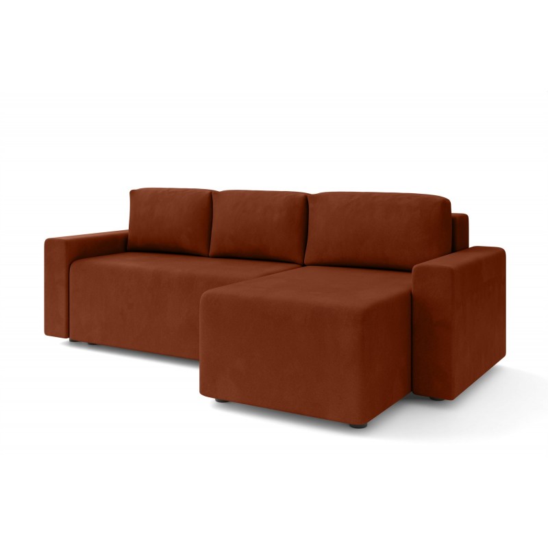 TURQUOISE - Canapé convertible Marron
