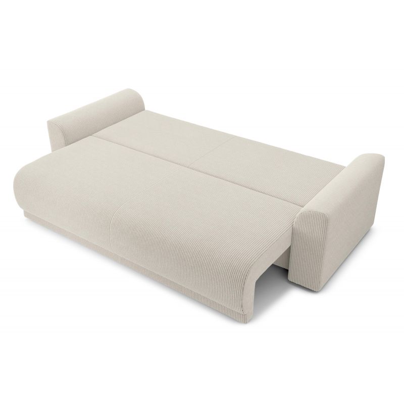 Opale - Canapé convertible velours côtelé Beige - Vue supplémentaire 2