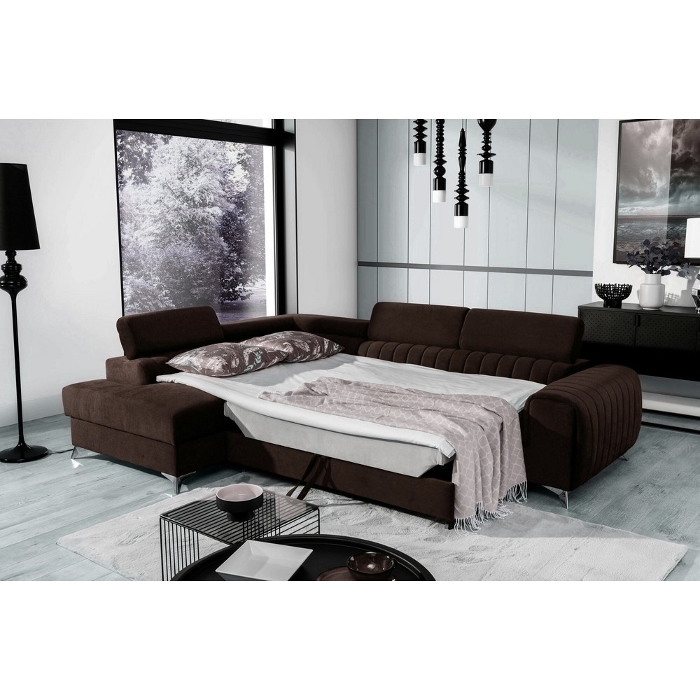 larry - Canapé relax convertible Marron - Vue supplémentaire 2
