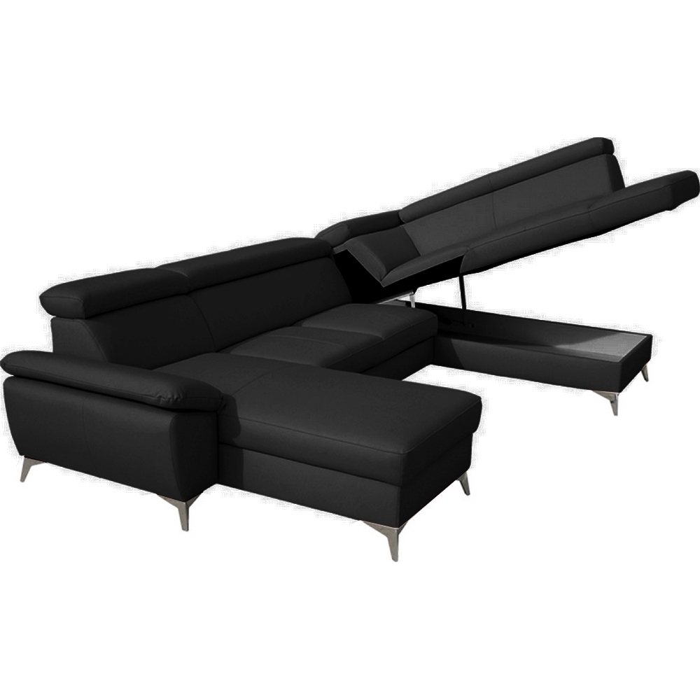 warini - Canapé relax Noir - Vue supplémentaire 2