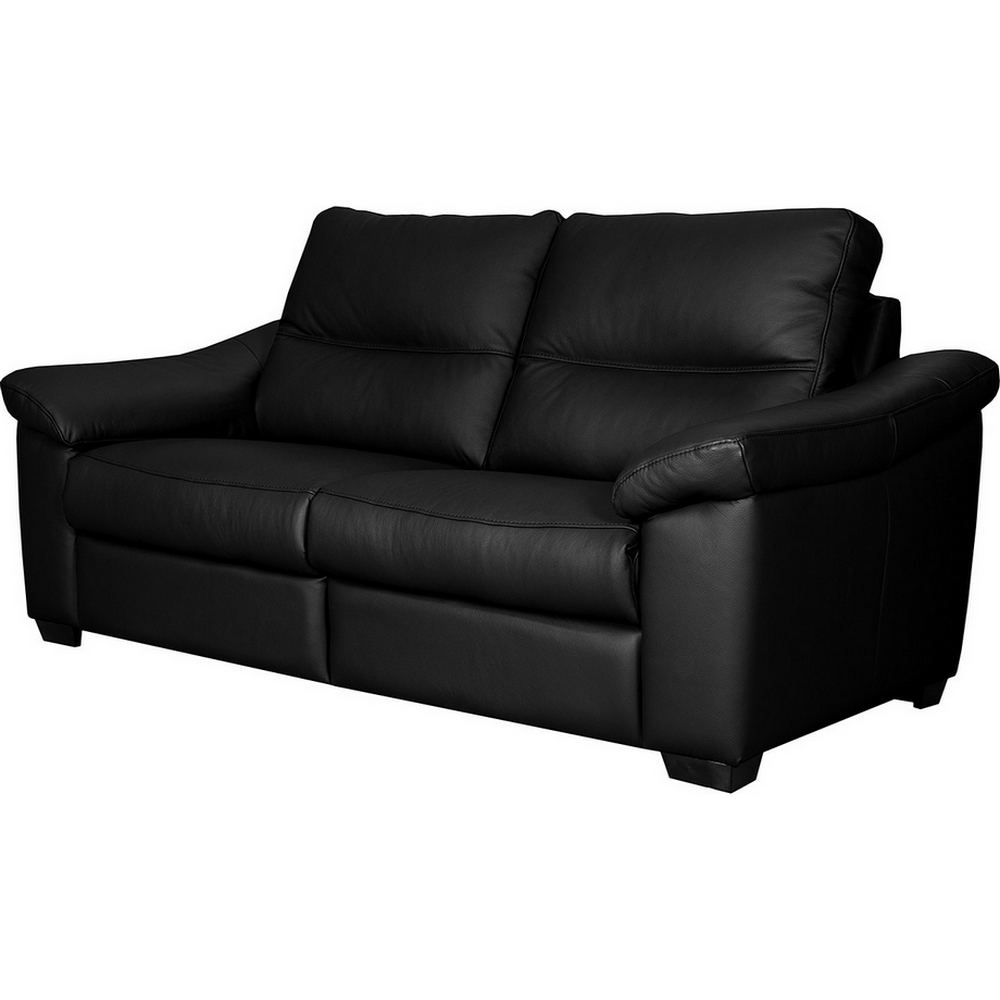 hambourg - Canapé cuir Noir - Vue supplémentaire 2