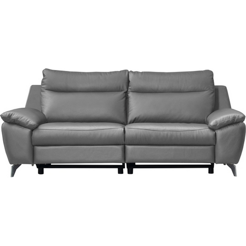 perini - Canapé cuir Gris - Vue supplémentaire 1