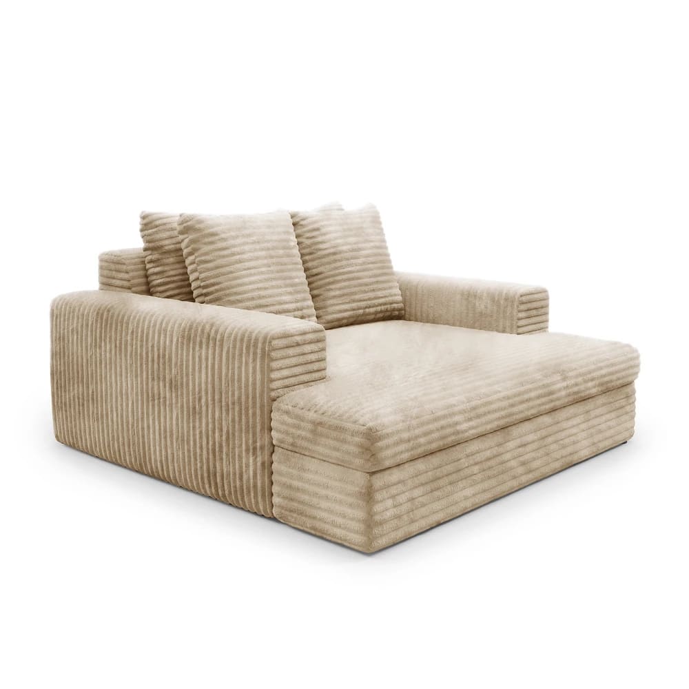 camelia - Canapé velours côtelé Beige - Vue supplémentaire 1