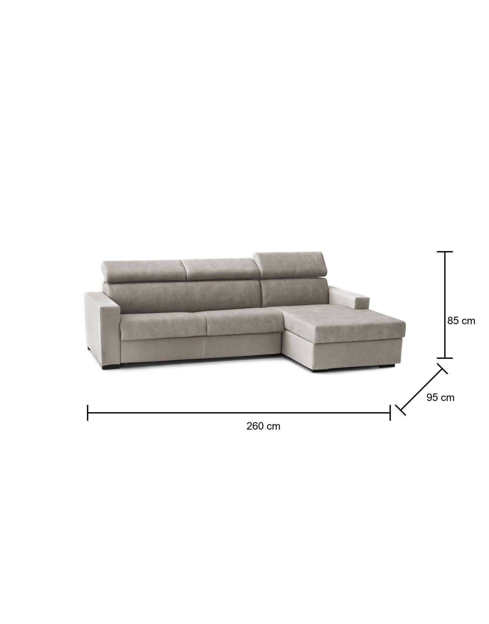 alibella - Canapé relax convertible Beige - Vue supplémentaire 2