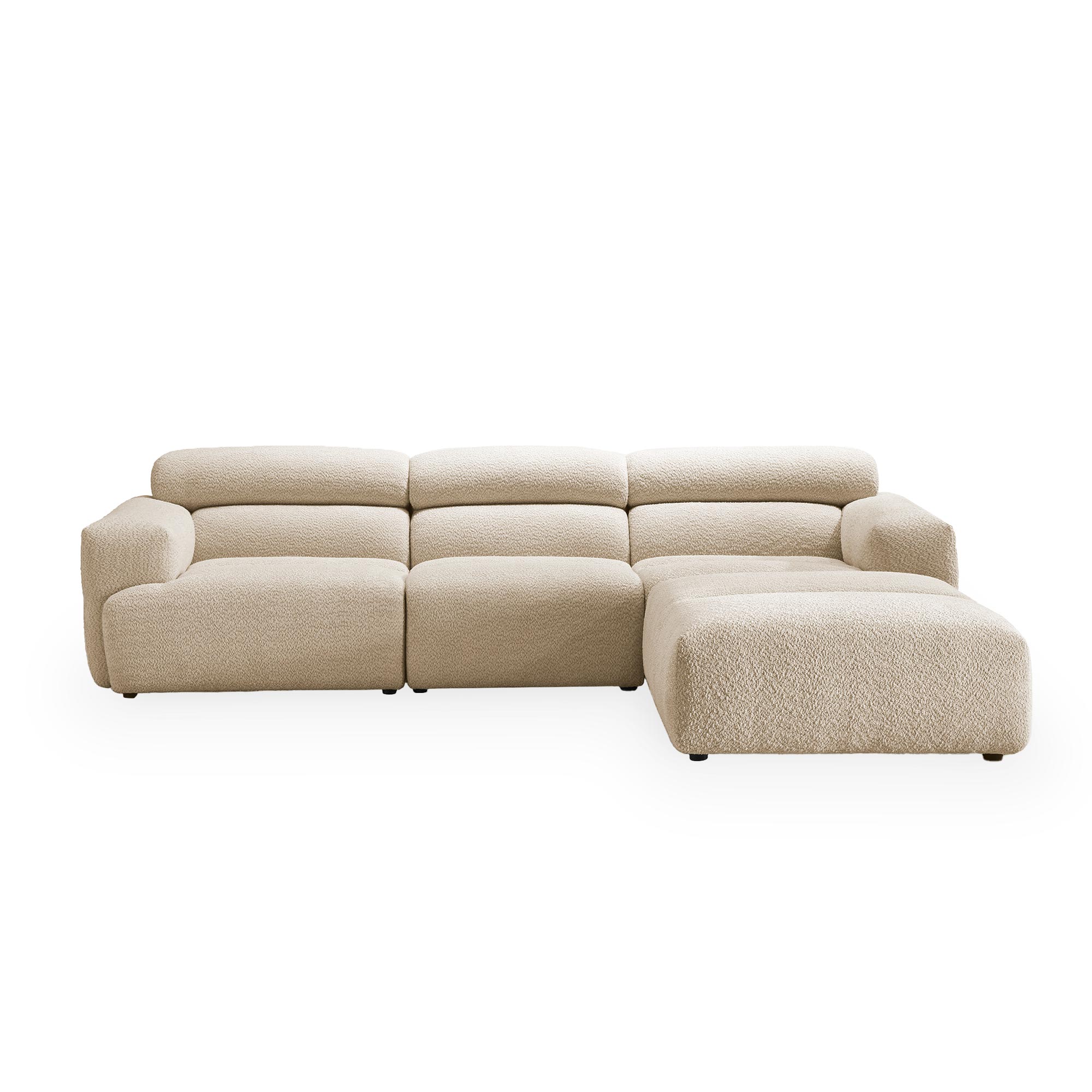 syra - Canapé bouclette Beige - Vue supplémentaire 1