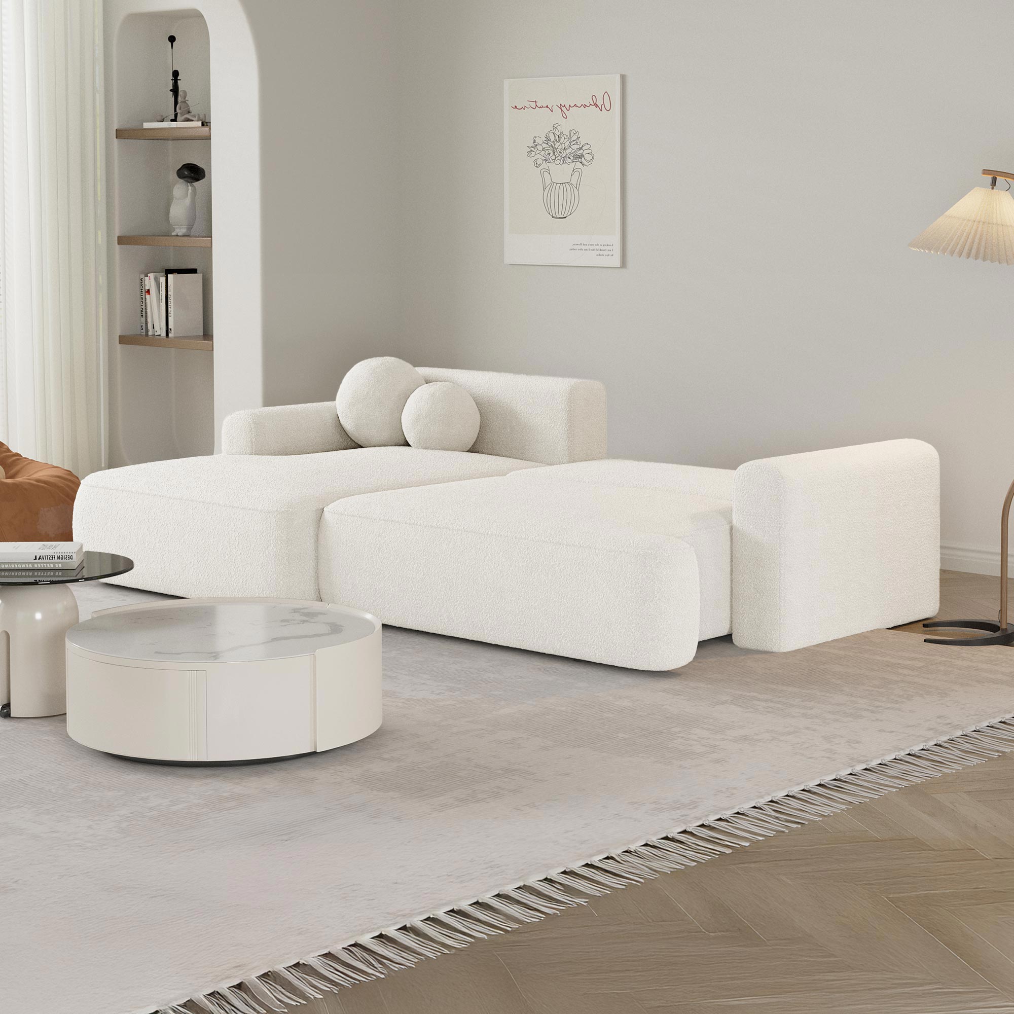 anais - Canapé convertible Beige - Vue supplémentaire 2