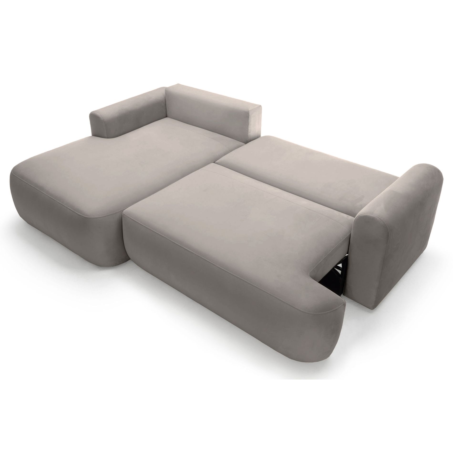 ovo-l - Canapé velours Gris - Vue supplémentaire 2