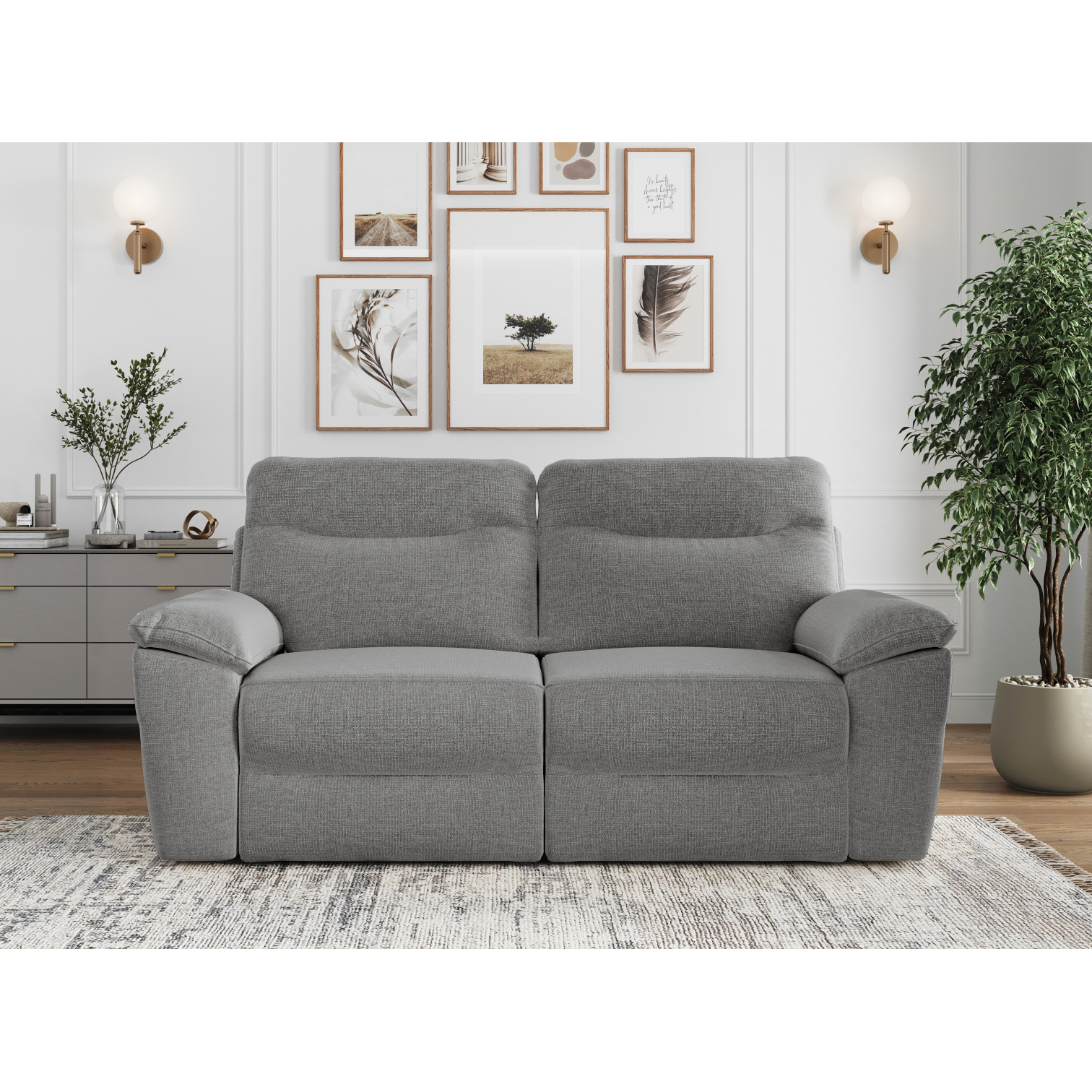 ross - Canapé relax Gris - Vue supplémentaire 2