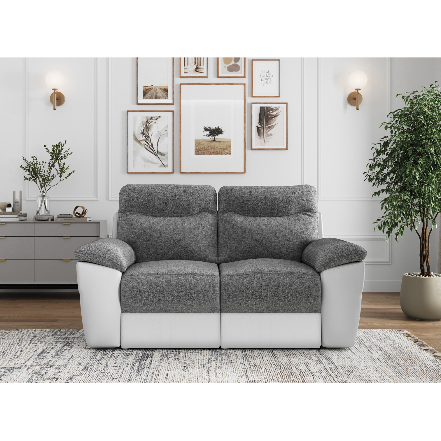 ross - Canapé relax Blanc - Vue supplémentaire 2