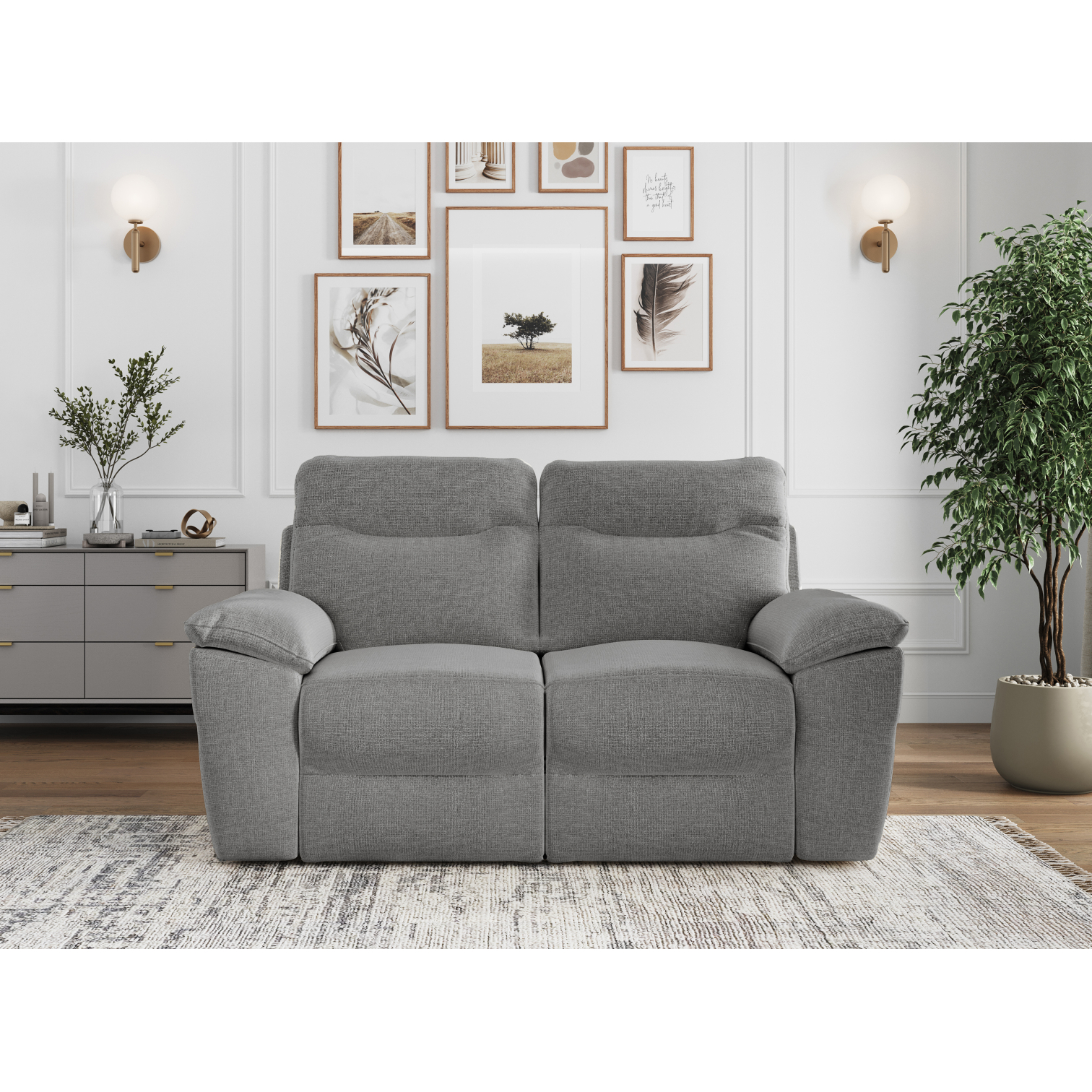 ross - Canapé relax Gris - Vue supplémentaire 2