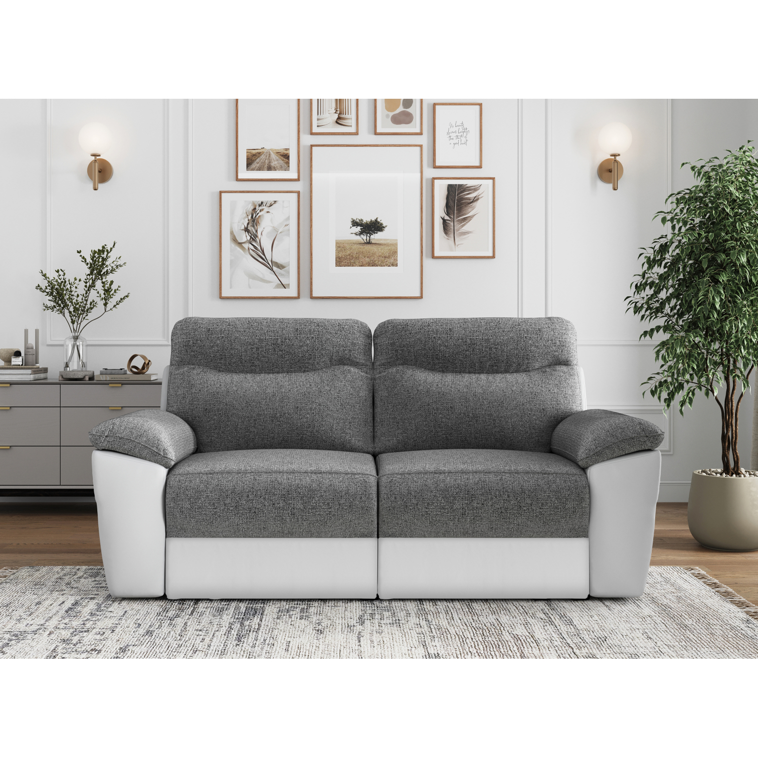 ross - Canapé relax Blanc - Vue supplémentaire 2