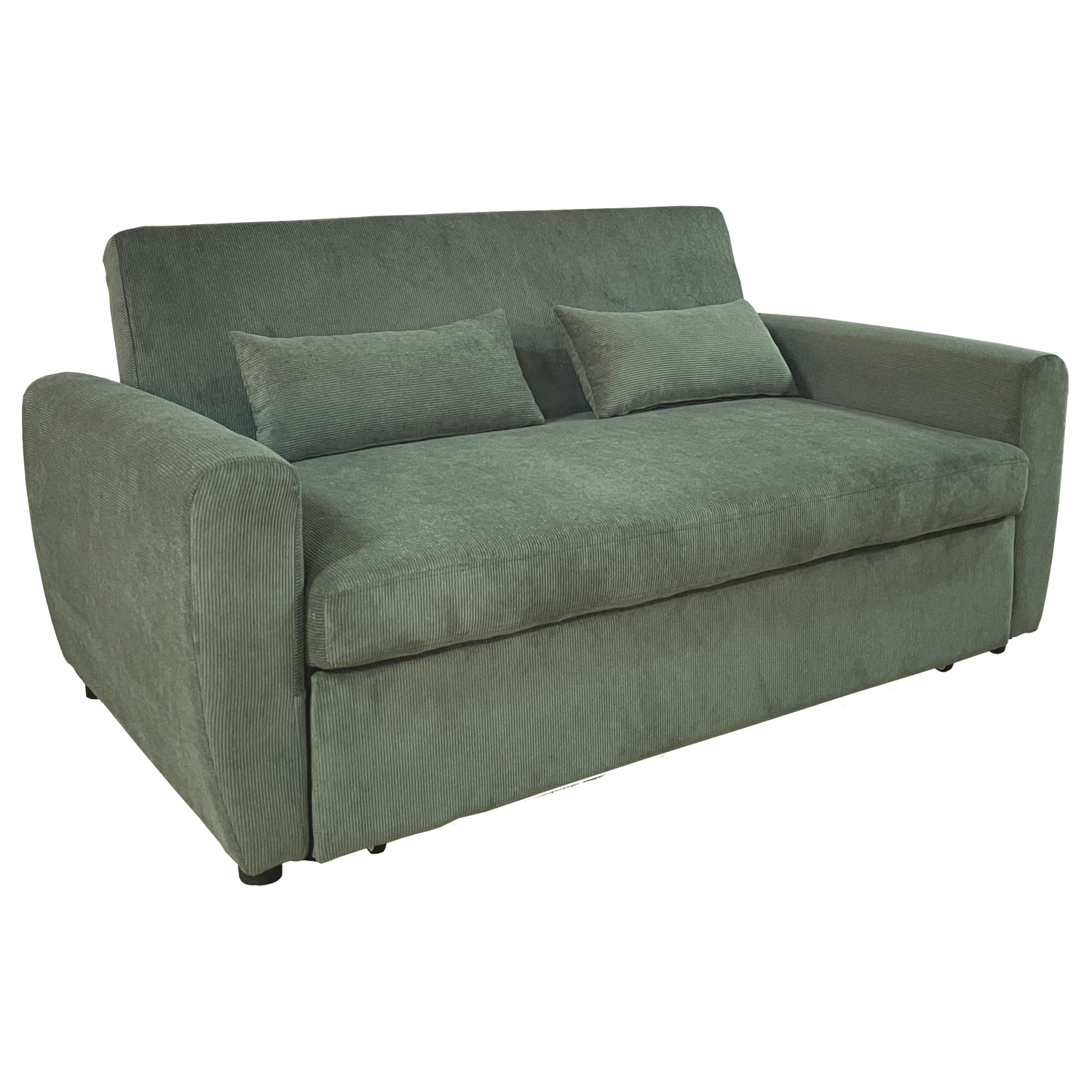 matt - Canapé relax convertible velours Vert - Vue supplémentaire 1