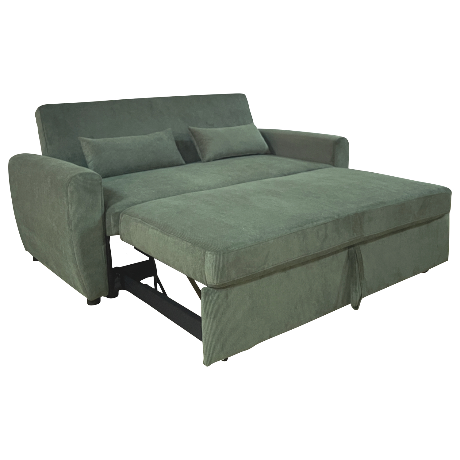 matt - Canapé relax convertible velours Vert - Vue supplémentaire 2