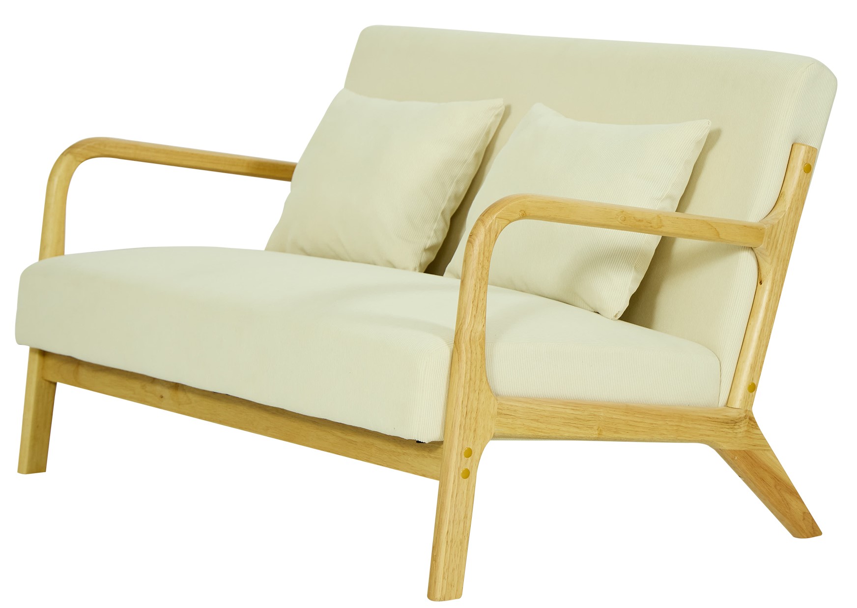Ohama - Canapé velours Beige - Vue supplémentaire 1