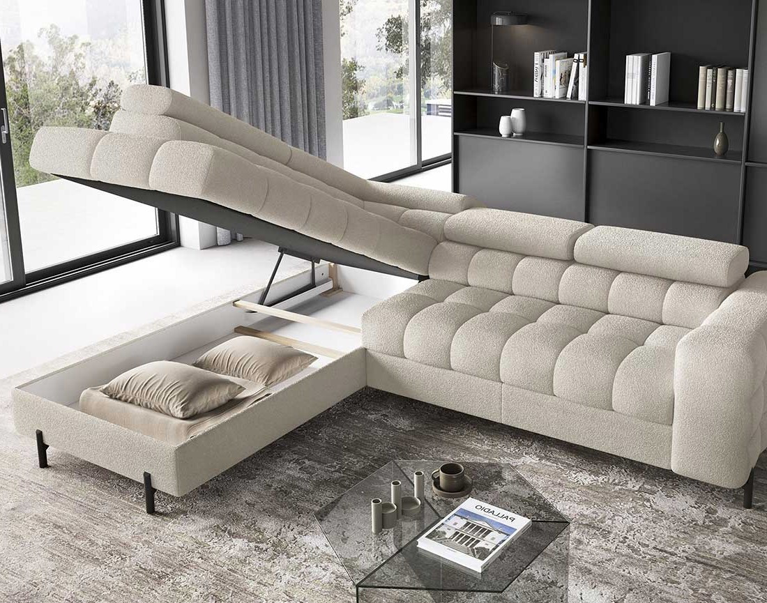 elisa - Canapé relax convertible Beige - Vue supplémentaire 2