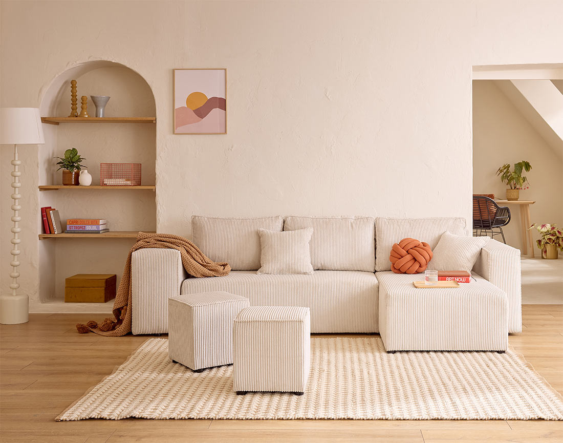 Produit similaire: topaze - Canapé convertible Beige