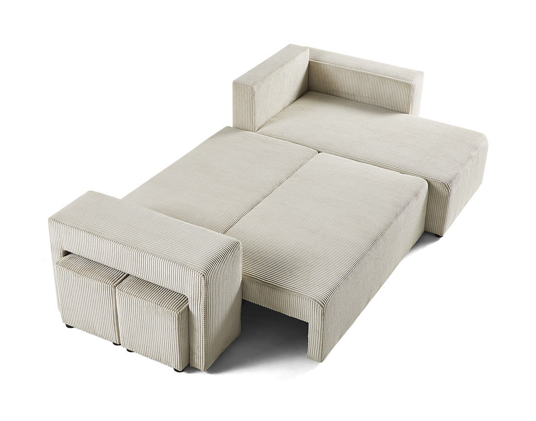topaze - Canapé convertible Beige - Vue supplémentaire 2